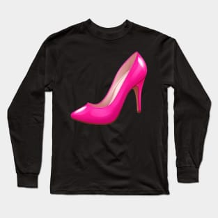 Come on barbie lets go party - hot pink stiletto Long Sleeve T-Shirt